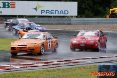 Svenskt Sportvagnsmeeting på Ring Knutstorp.
Blandat väder med sol, regnskurar och åska.