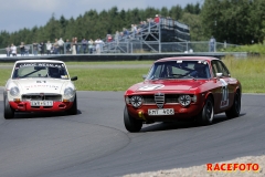 Svenskt Sportvagnsmeeting på Ring Knutstorp.
Blandat väder med sol, regnskurar och åska.